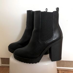 ASOS Black Boots - 4 inch heel